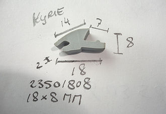 Raamrubber Kirie 18x8mm - 23401808 - 23501808