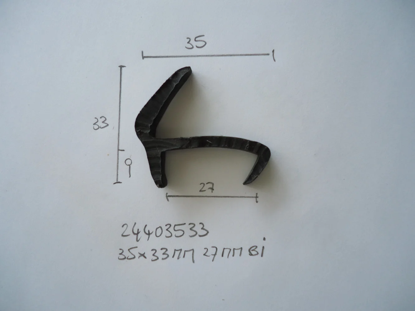 Profiel 35x33mm 27mm bi Esterel Vouwcaravan - Dsc03389 - 24403533