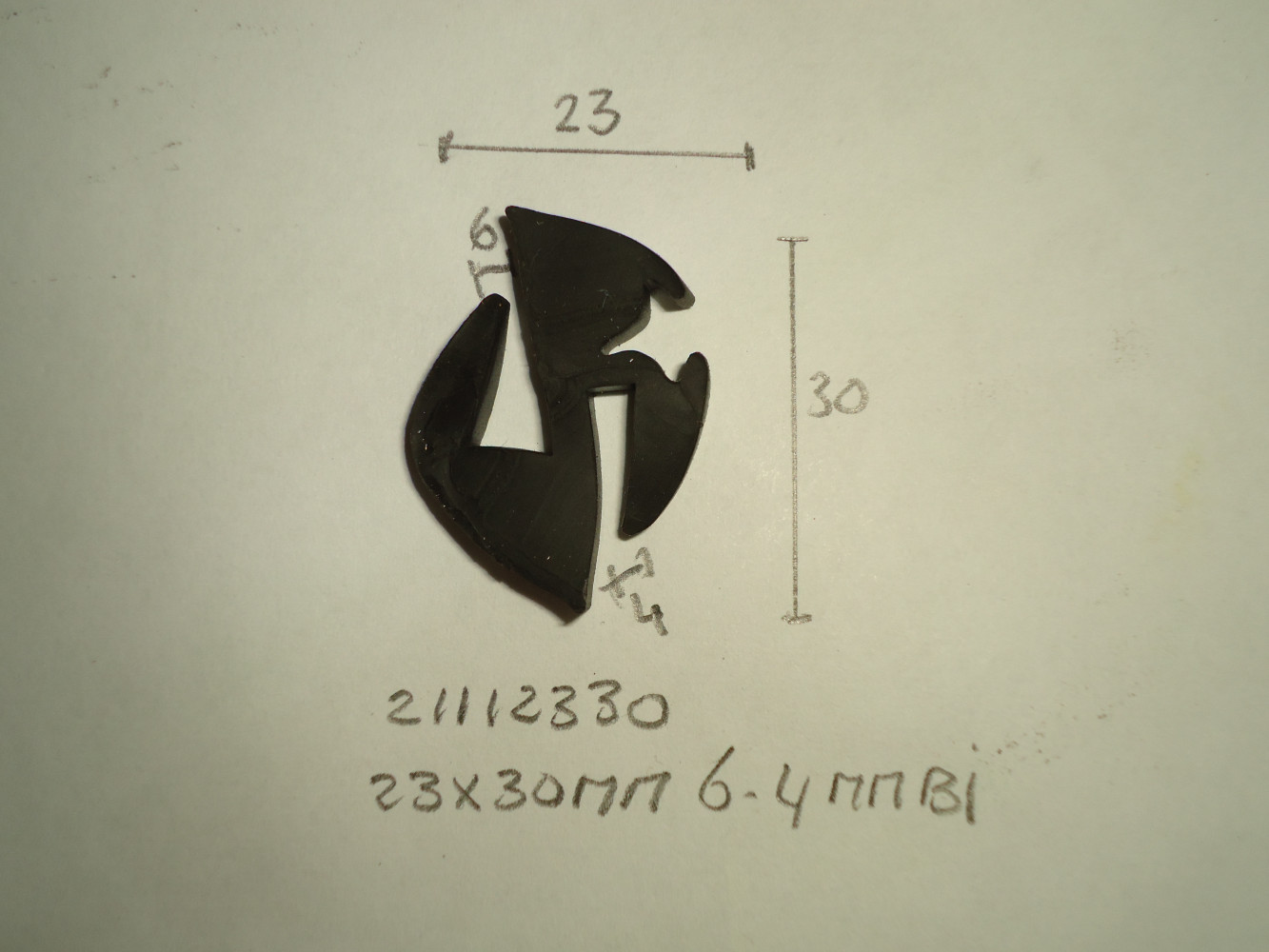 S-profiel 23x30mm 6- 4mm bi - Dsc03551 - 21112330