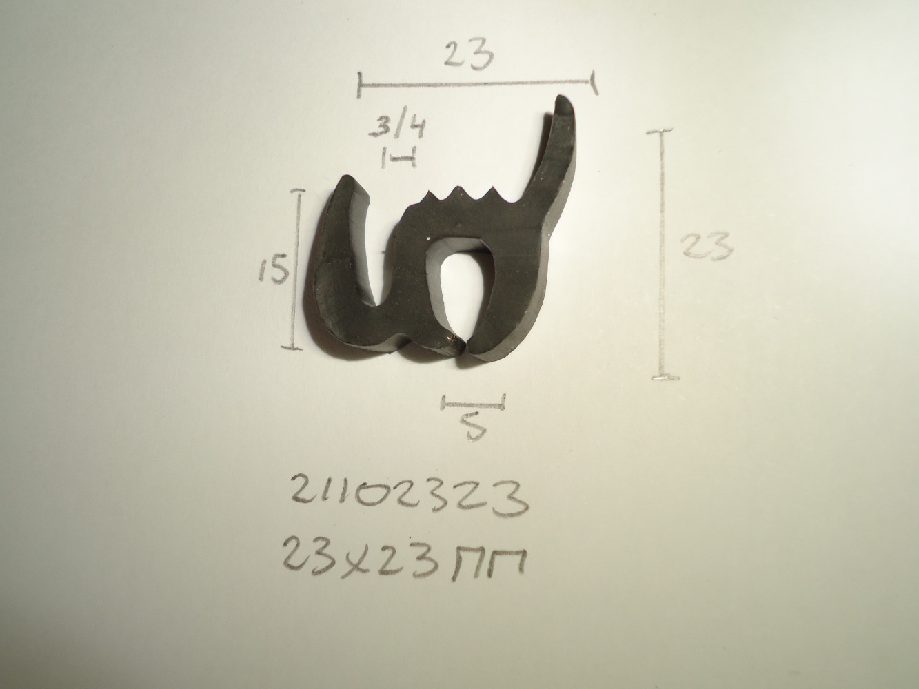 Raamrubber 23x23mm - Dsc03671 - 21102323