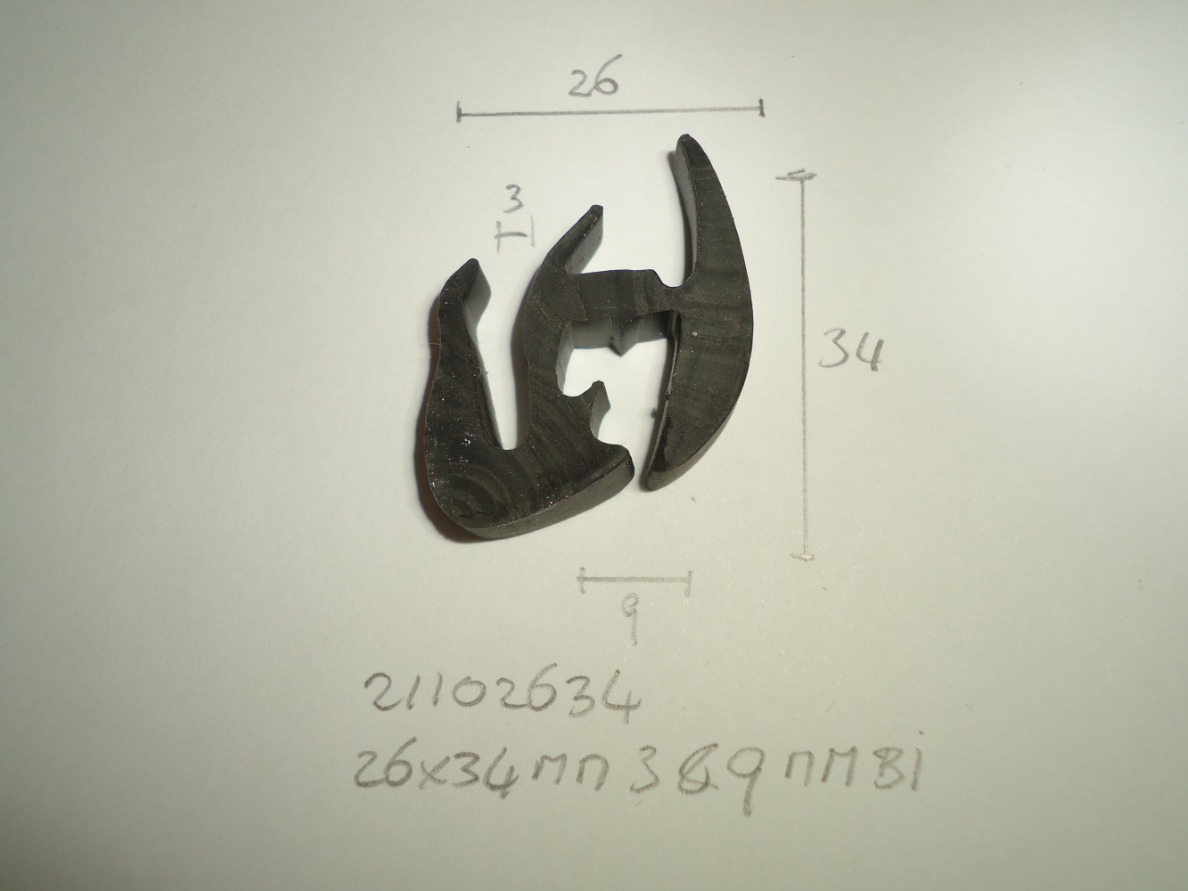 Raamrubber 26x34mm - Dsc03686 - 21102634