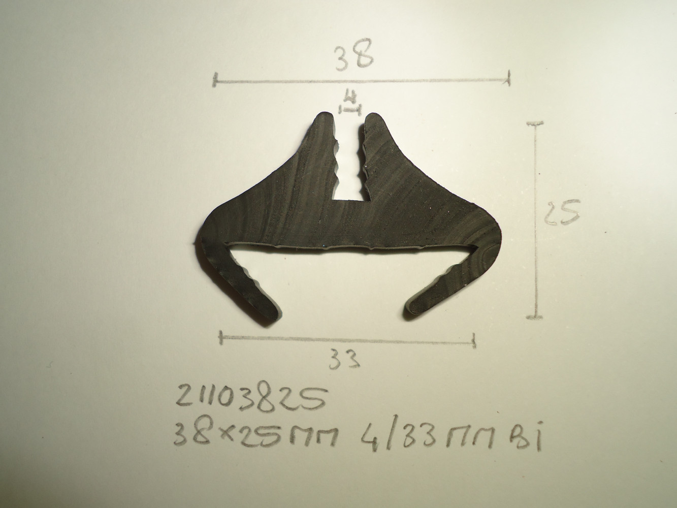 Raamrubber 38x25mm 4/33mm bi - Dsc03711 - 21103825