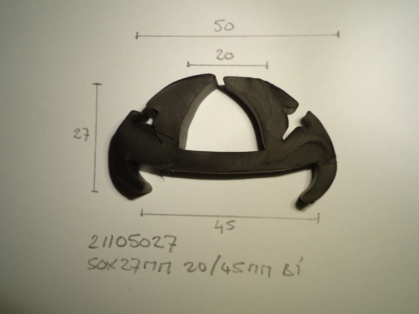 Raamrubber 50x27mm 20/45mm bi - Dsc03746 - 21105027