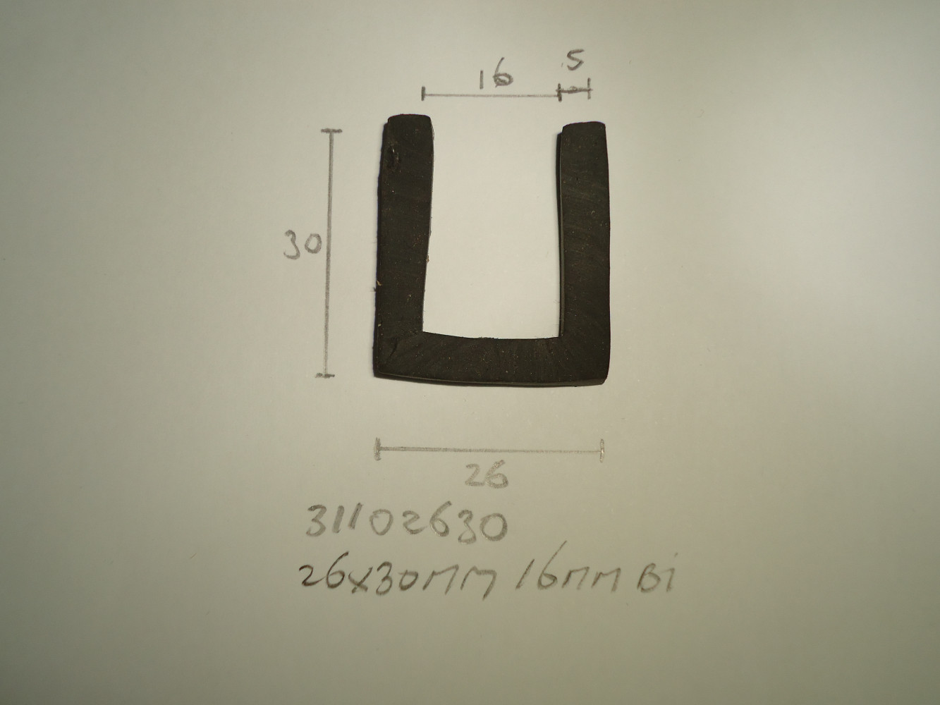 U-profiel 26x30mm 16mm bi - Dsc03780 - 31102630