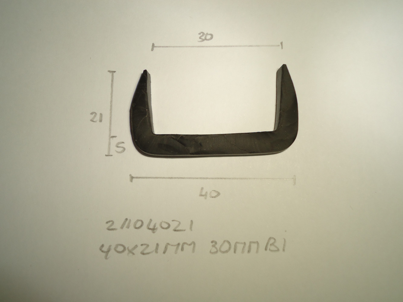 U-profiel 40x21mm 30mm binnen - Dsc03893 - 21104021