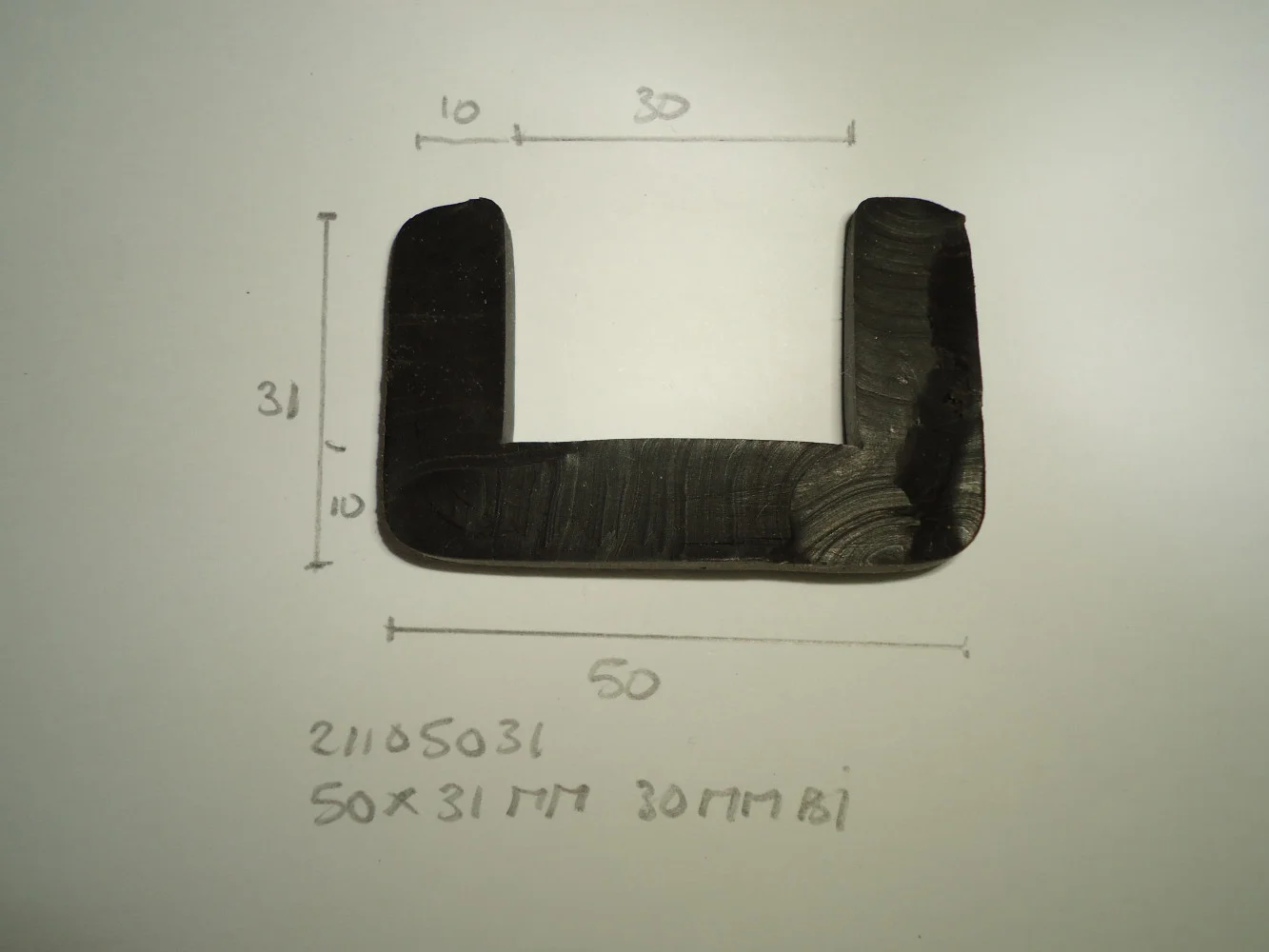 U-profiel 50x31mm 30mm binnen - Dsc03902 - 21105031