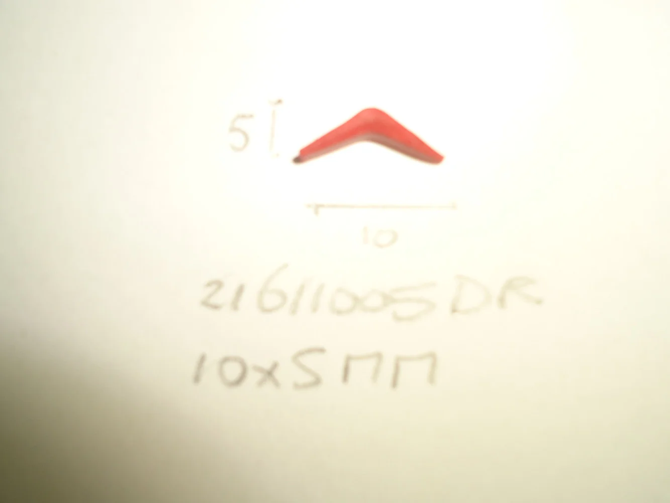 Inlegbies 10x5mm donker rood - Dsc04662 - 21611005DR