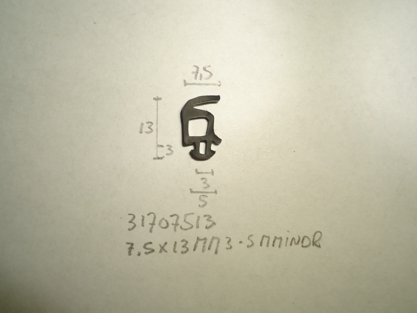 Kozijnprofiel 7,5x13mm 3- 5mm indr - Dsc04883 - 31707513