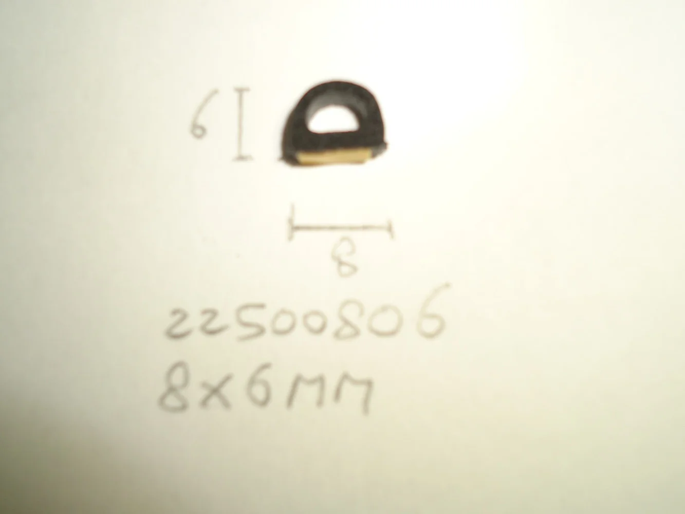 Mosrubber D- profiel 8x6mm ZKL - Dsc05080 - 22500806