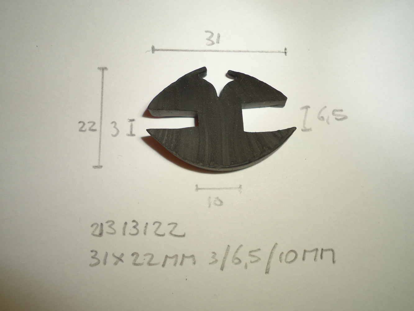Raamrubber 31x22mm 3/6.5/10mm - Dsc05268 - 21313122