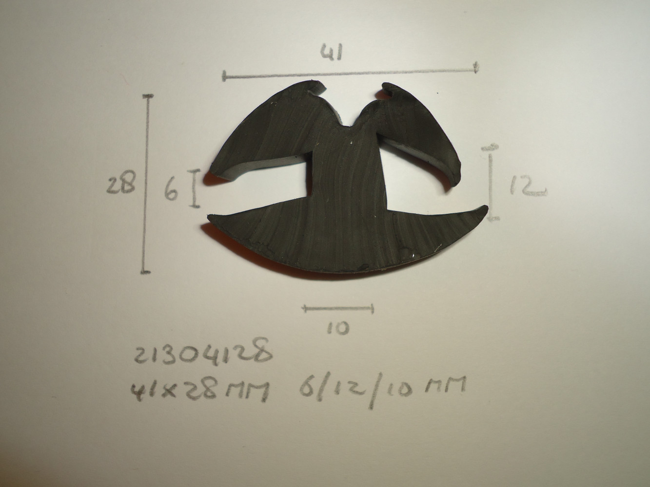 Raamrubber 41x28mm 6/12/10mm - Dsc05325 - 21304128
