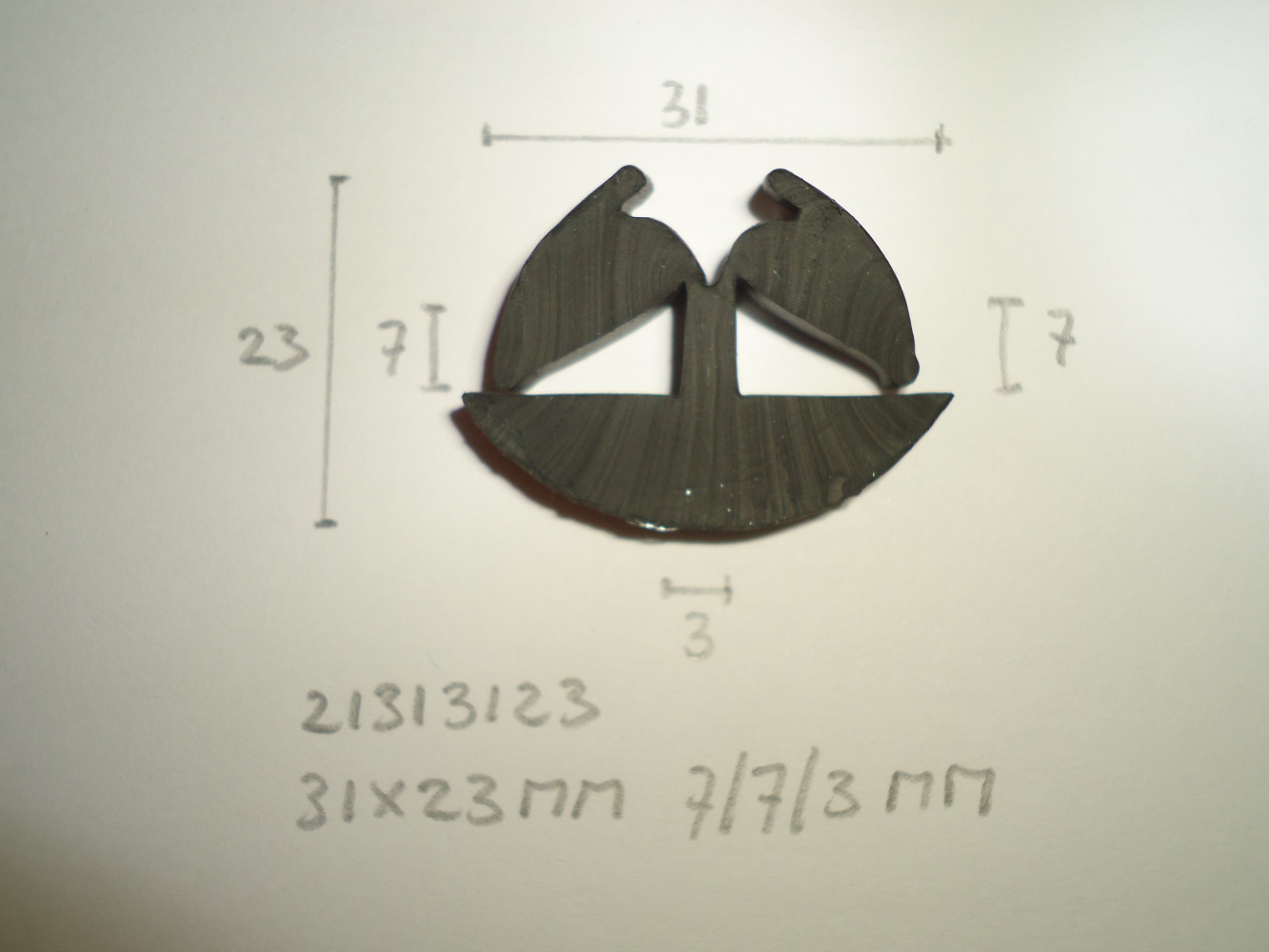 H- profiel 31x23mm 7/7/3mm - Dsc05326 - 21313123