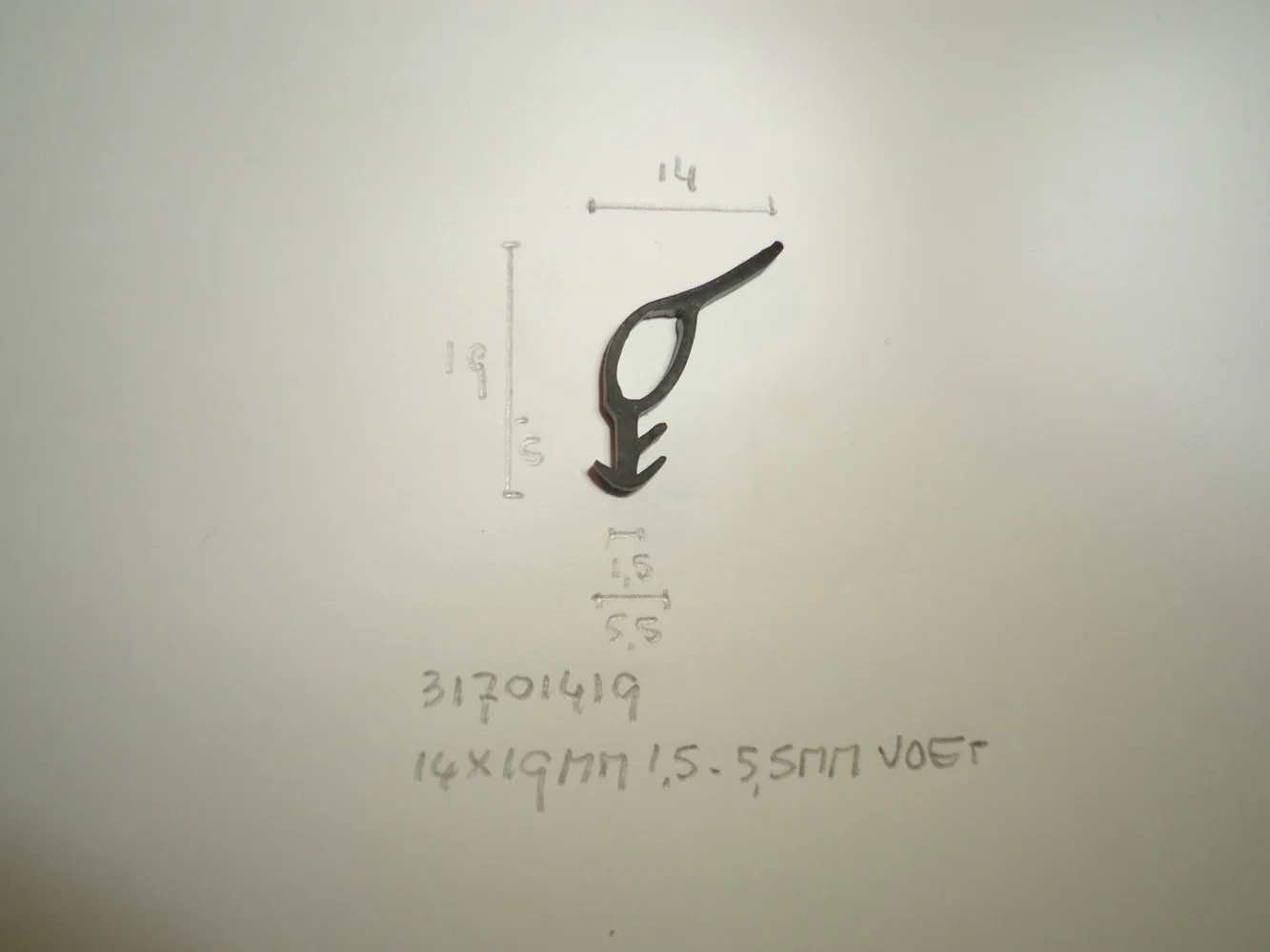Kozijnprofiel 14x19mm 1.5- 5.5mm voet - Dsc05643 - 31701419