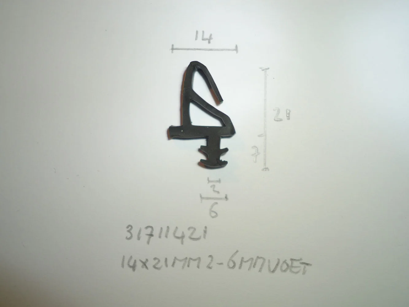 Kozijnprofiel 14x21mm 2- 6mm voet - Dsc05666 - 31711421