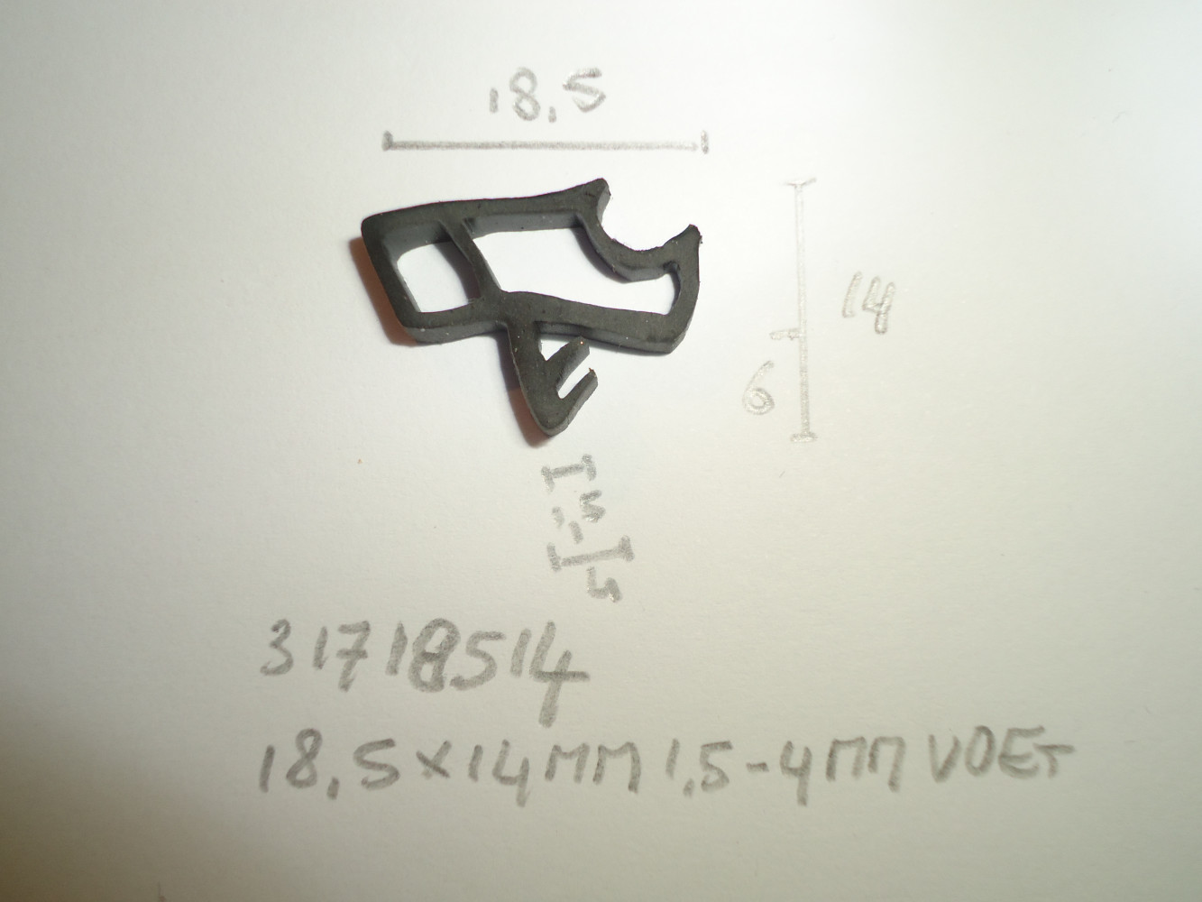 Kozijnprofiel 18.5x14mm 1.5-4mm voet - Dsc05675 - 31718514