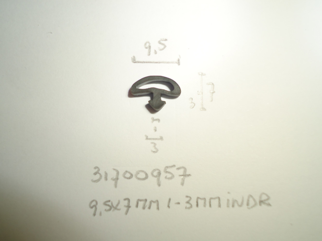 Kozijnprofiel 9.5x7mm 1- 3mm voetje - Dsc05680 - 31700957