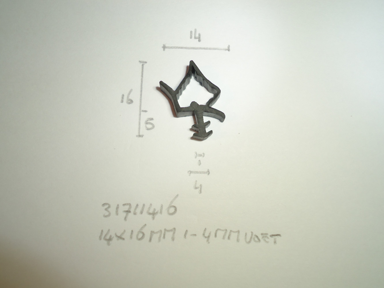 Kozijnprofiel 14x16mm 1- 4mm voet - Dsc05810 - 31711416
