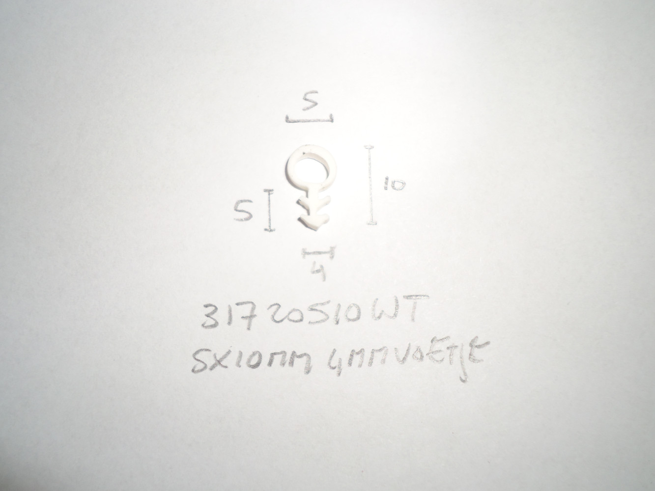 Kozijnprofiel 5x10mm voetje 4mm - Dsc05918 - 31720510WT