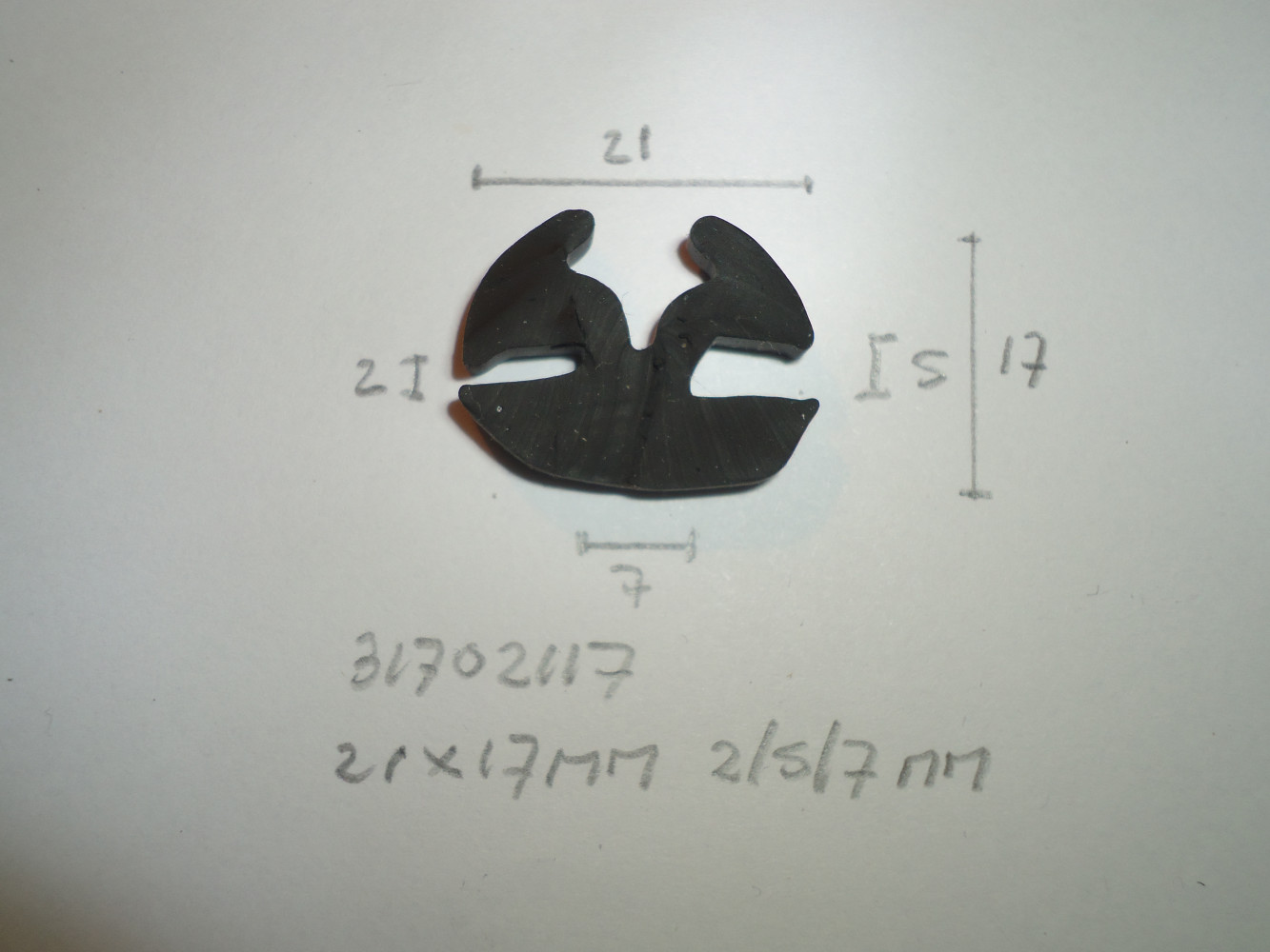 H- profiel 21x17mm 2/5/7mm - Dsc06036 - 31702117