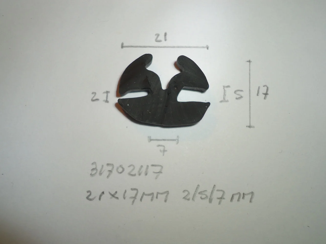 H- profiel 21x17mm 2/5/7mm - Dsc06036 - 31702117