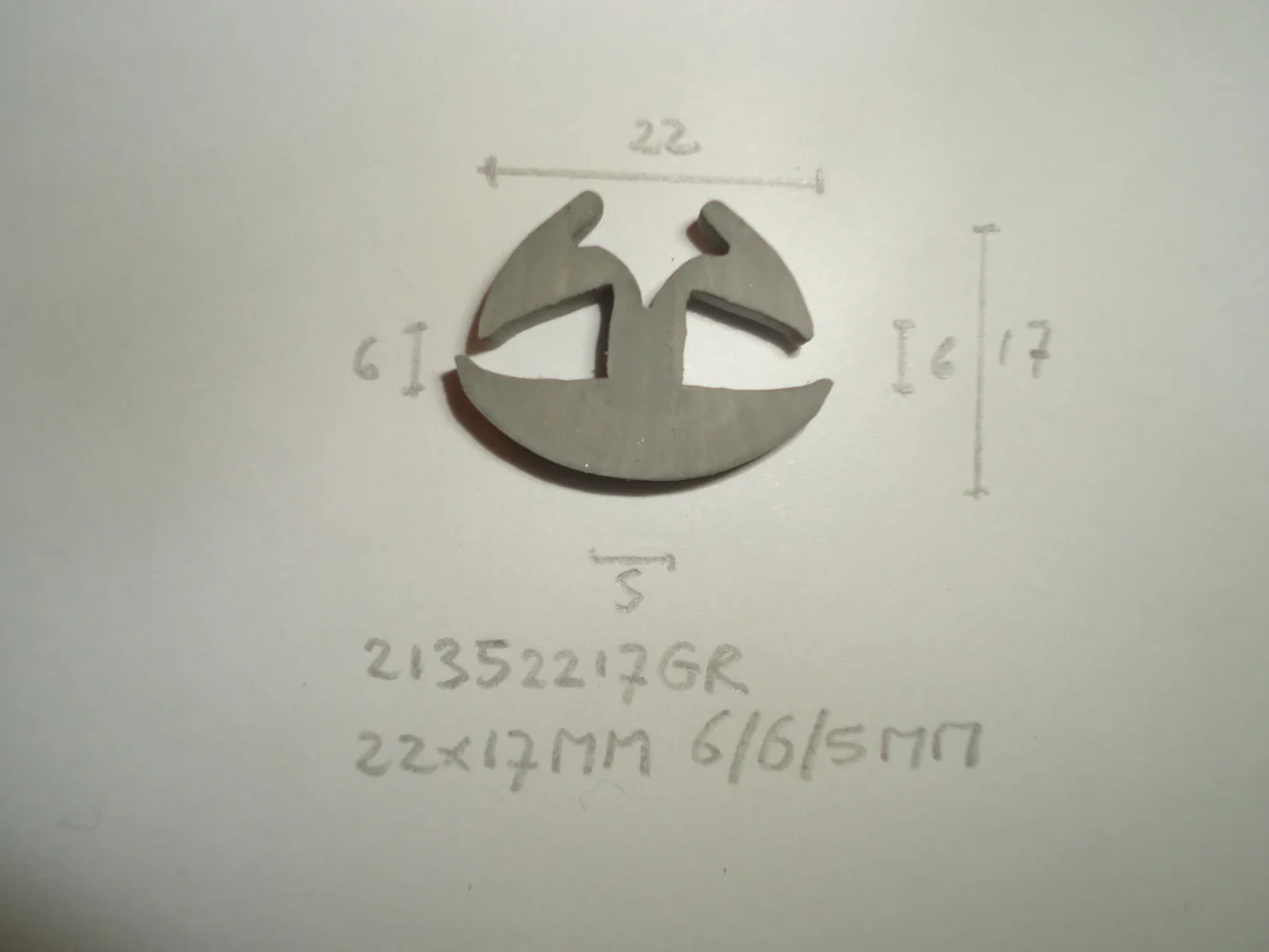 H- profiel 22x17mm 6/6/5mm - Dsc06046 - 21352217GR