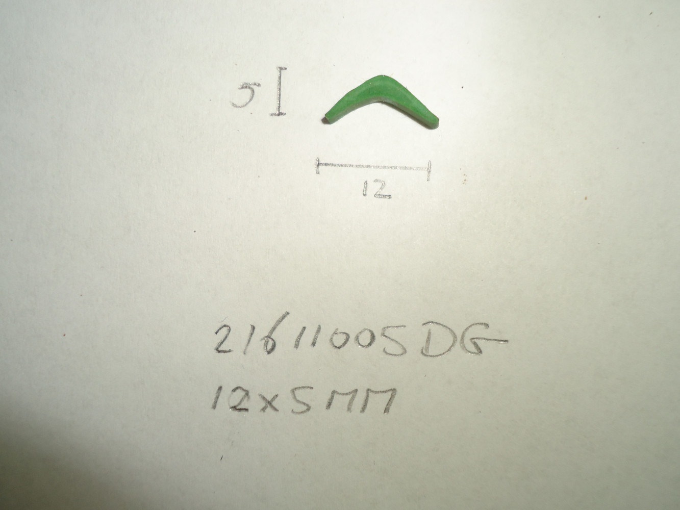 Inlegbies 12x5mm groen - Dsc06262 - 21611005DG