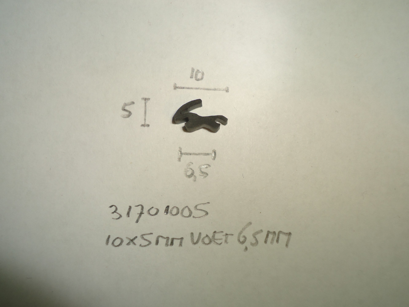 Kozijnprofiel 10x5mm voet 6.5mm - Dsc06563 - 31701005