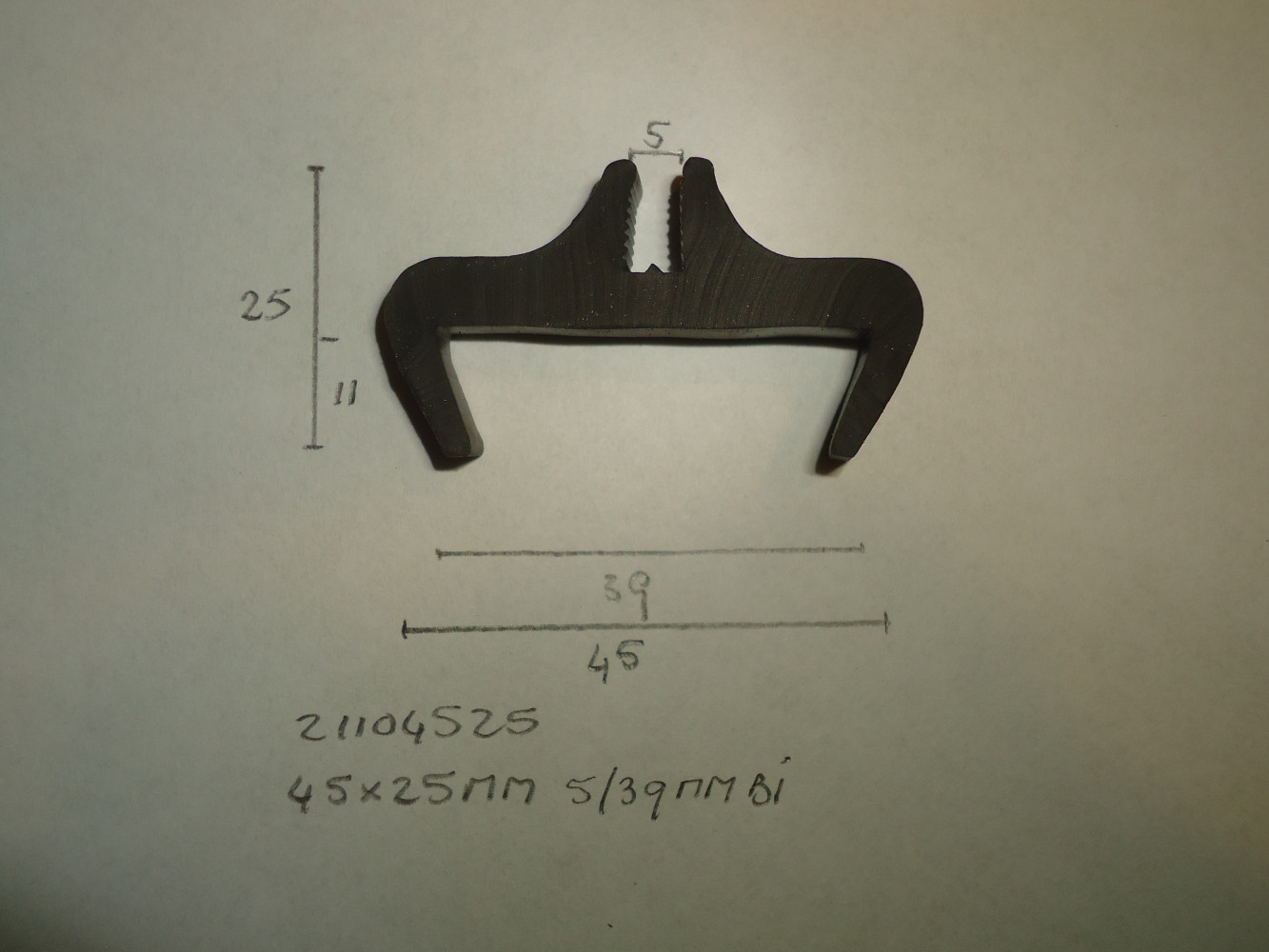 H- profiel 45x25mm 5/39mm bi - Dsc06579 - 21104525