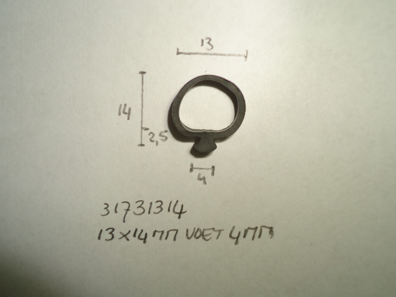 Kozijnprofiel 13x14mm voet 4mm - Dsc06593 - 31731314