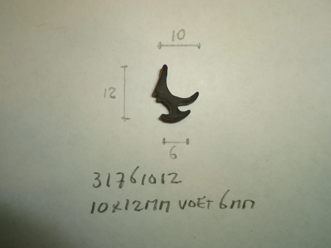 Kozijnrubber 10x12mm voet 6.5mm - Dsc06616 - 31761012