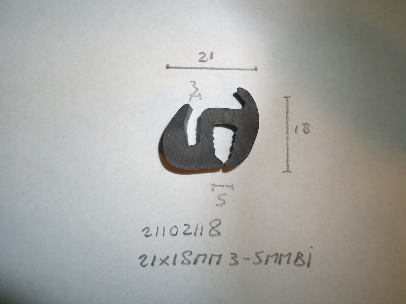 S- profiel 21x18mm 3- 5mm bi - Dsc06701 - 21102118