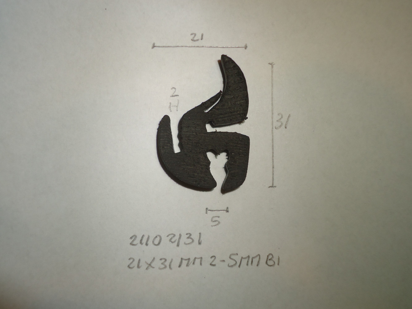 S- profiel 21x31mm 2- 5mm bi - Dsc06745 - 21102131