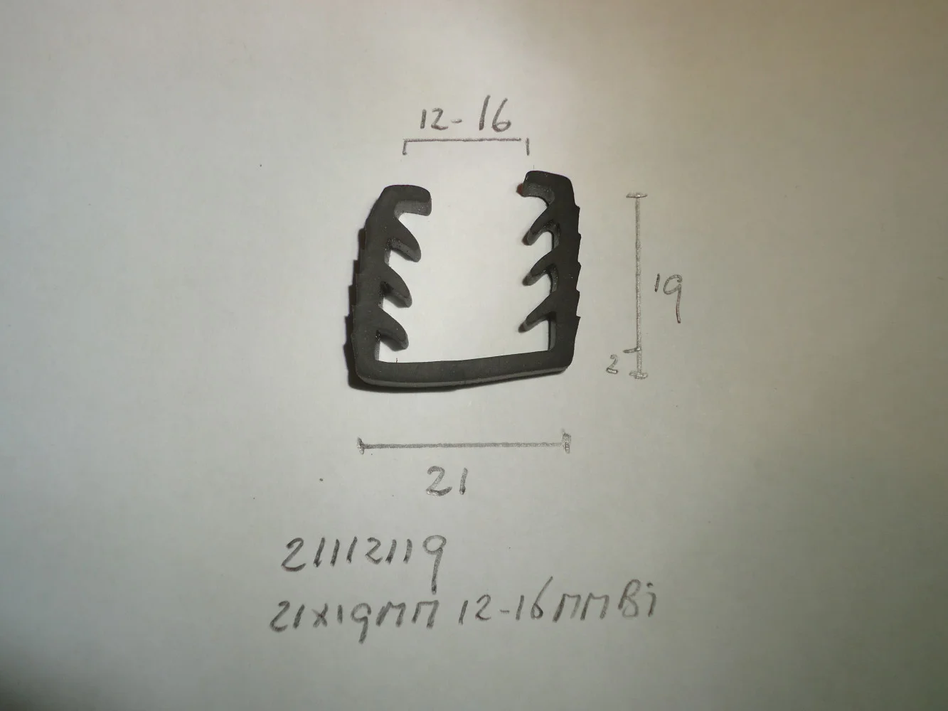 Dubbelglasprofiel 21x19mm 12-16mm bi - Dsc06870 - 21112119