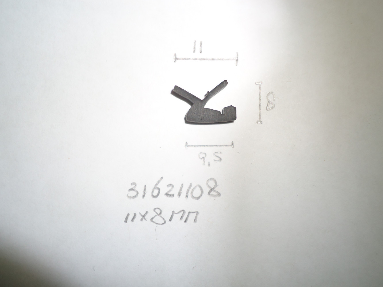 Kozijnprofiel 11x8mm voet 9.5mm - Dsc06874 - 31621108