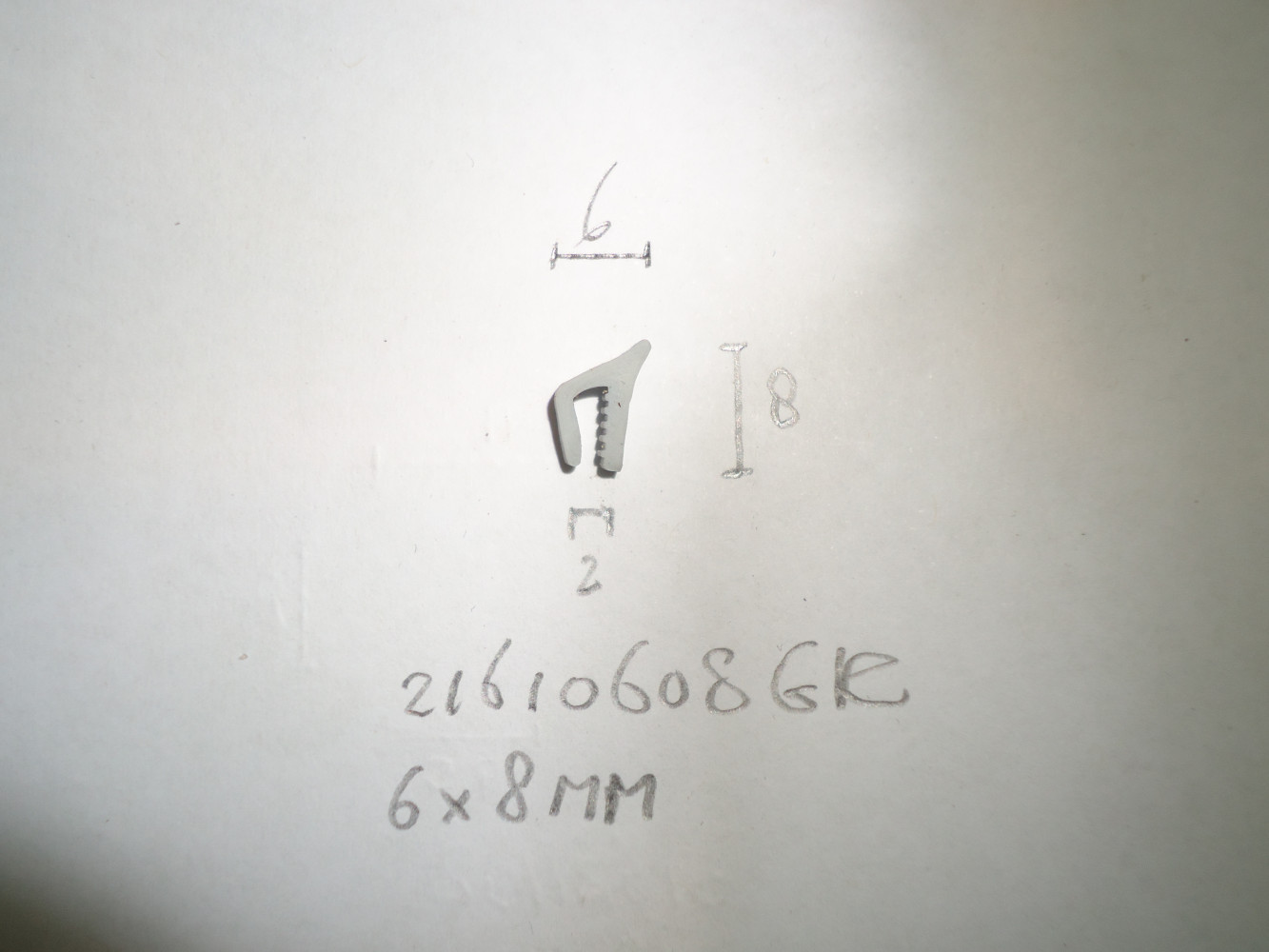 Onderlegbies stootlijst 6x8mm 2mm bi - Dsc06912 - 21610608GR
