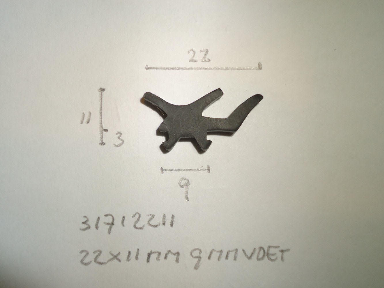 Kozijnprofiel 22x11mm voet 9mm - Dsc06949 - 31712211 