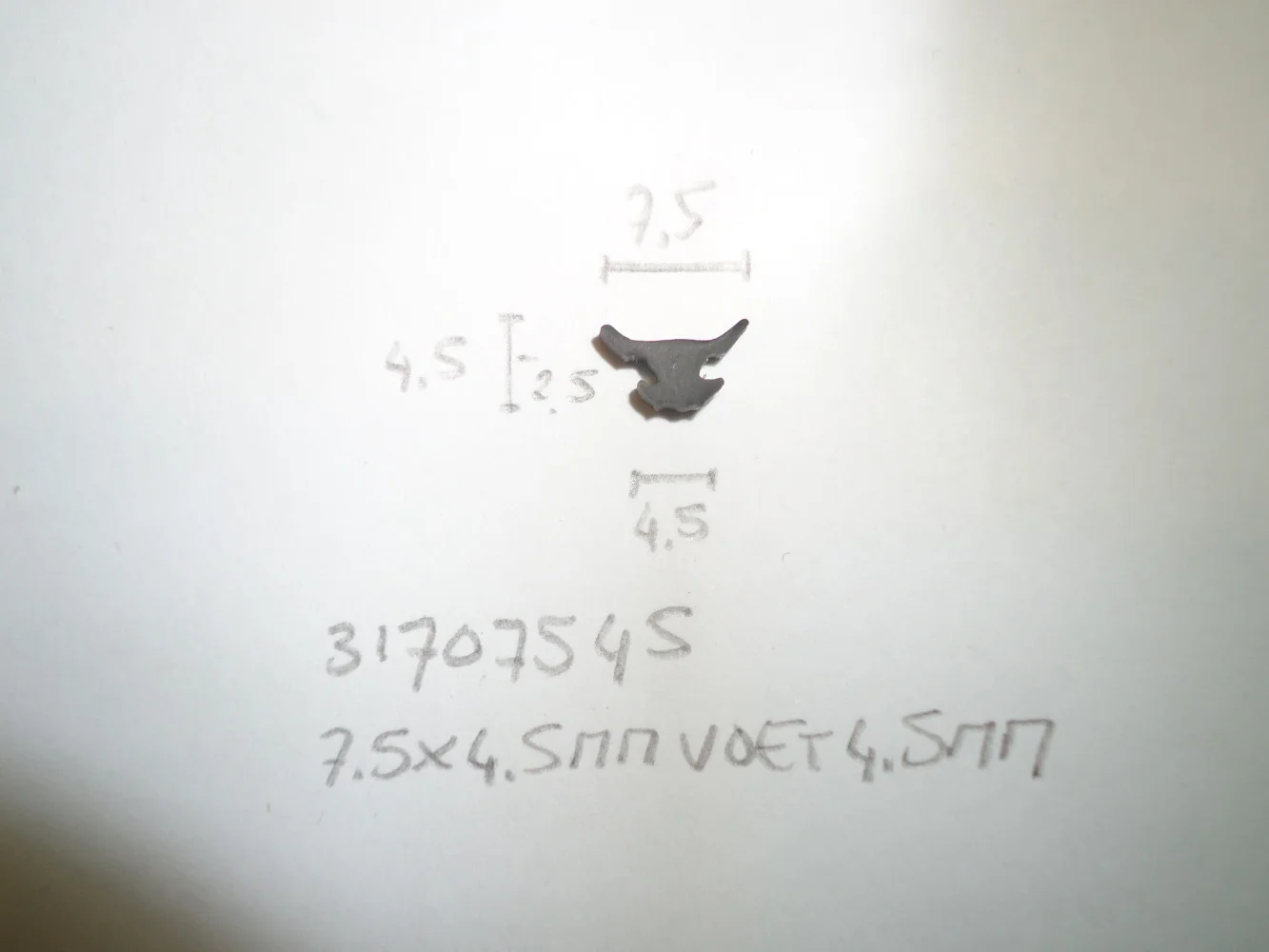 Kozijnprofiel 7.5x4.5mm voetje 4.5mm - Dsc06984 - 31707545