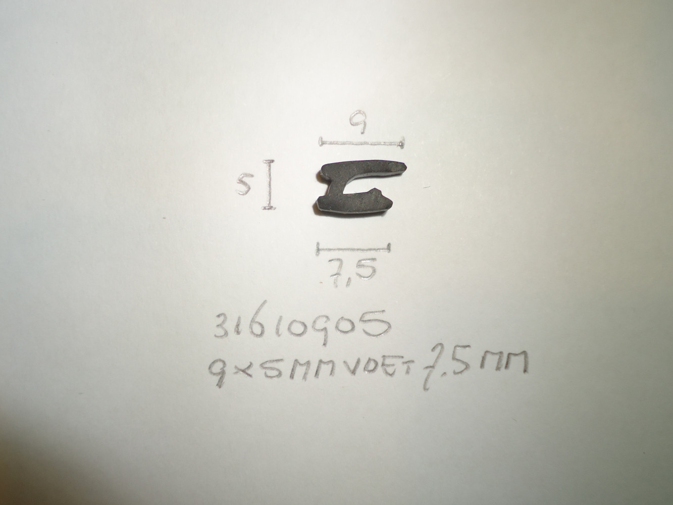 Kozijnprofiel 9x5mm voet 7.5mm - Dsc07006 - 31610905