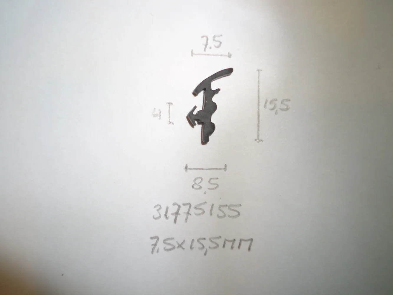 Kozijnprofiel 7.5x15.5mm voet 4mm - Dsc07039 - 31775155