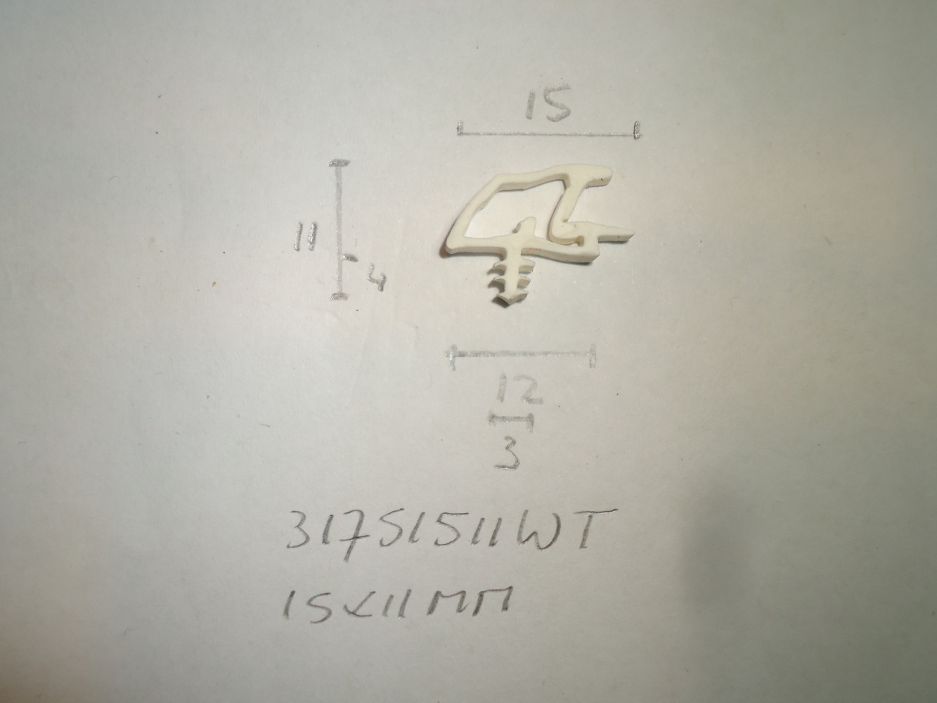 Kozijnprofiel 15x11mm voet 3mm - Dsc07065 - 31751511WT