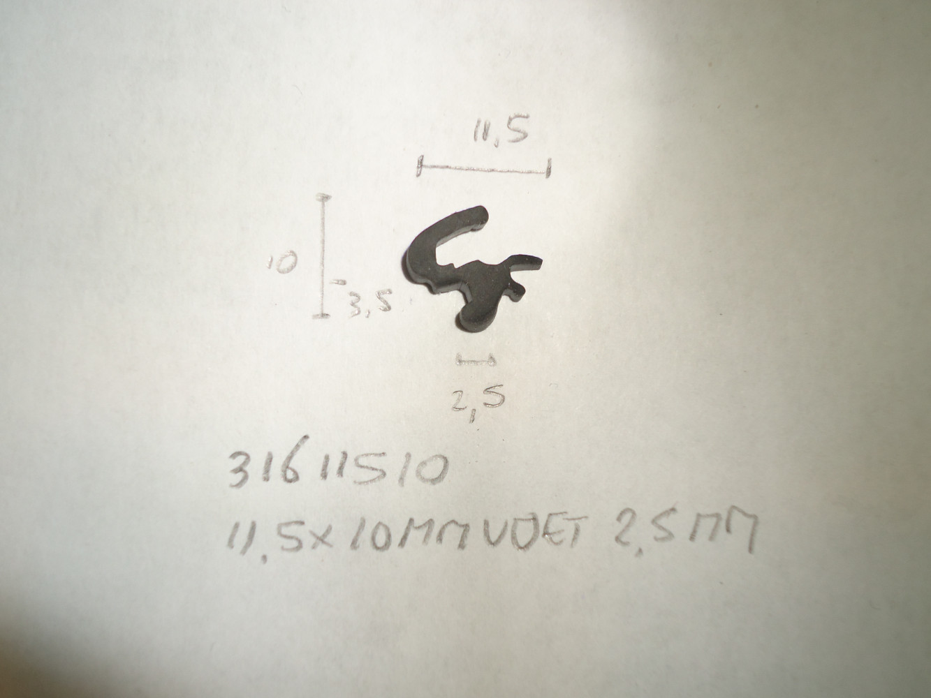 Kozijnprofiel 11.5x10mm voet 2.5mm - Dsc07075 - 31611510