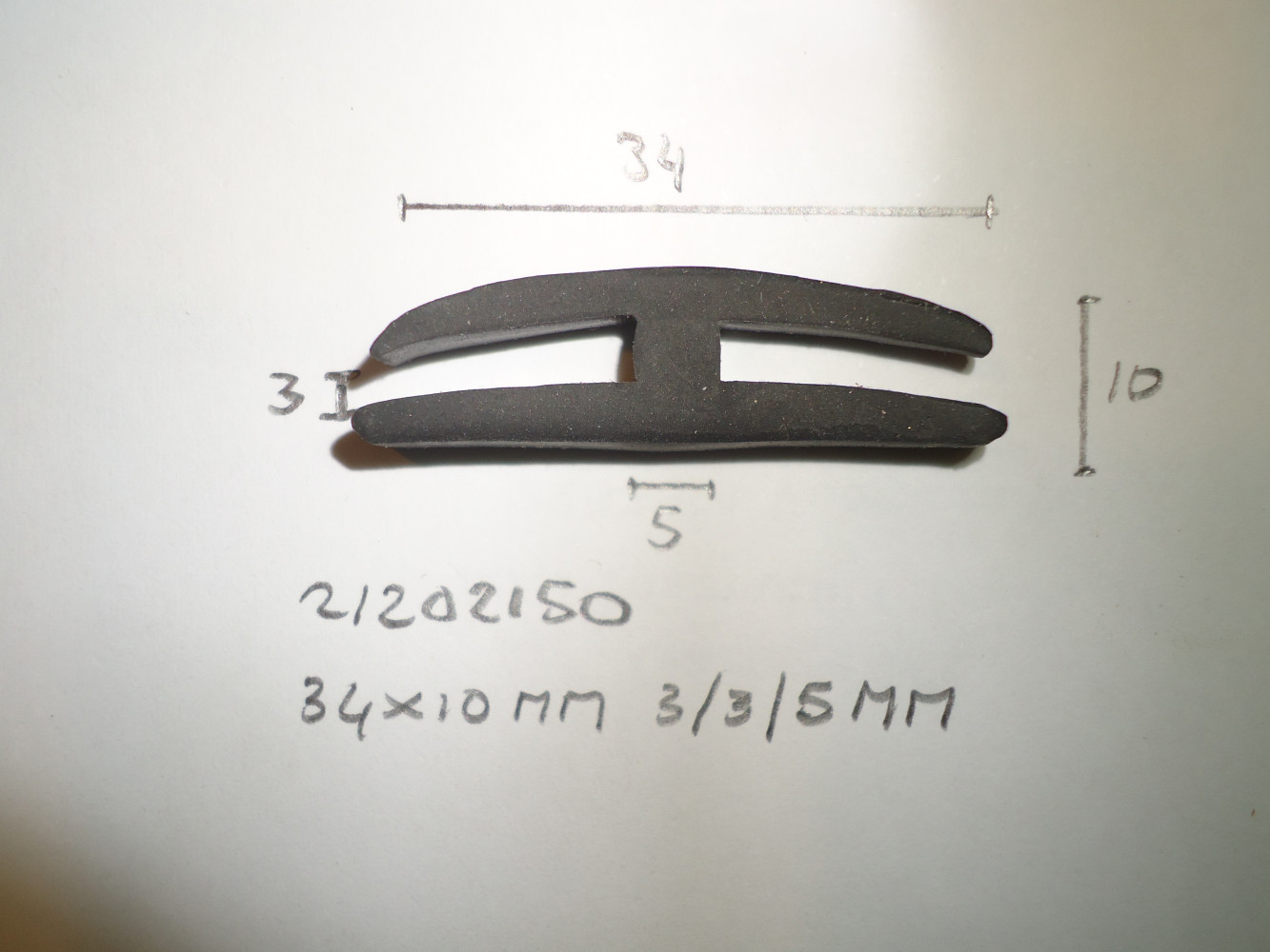 H- profiel 34x10mm 3/3/5mm - Dsc07085 - 21202150
