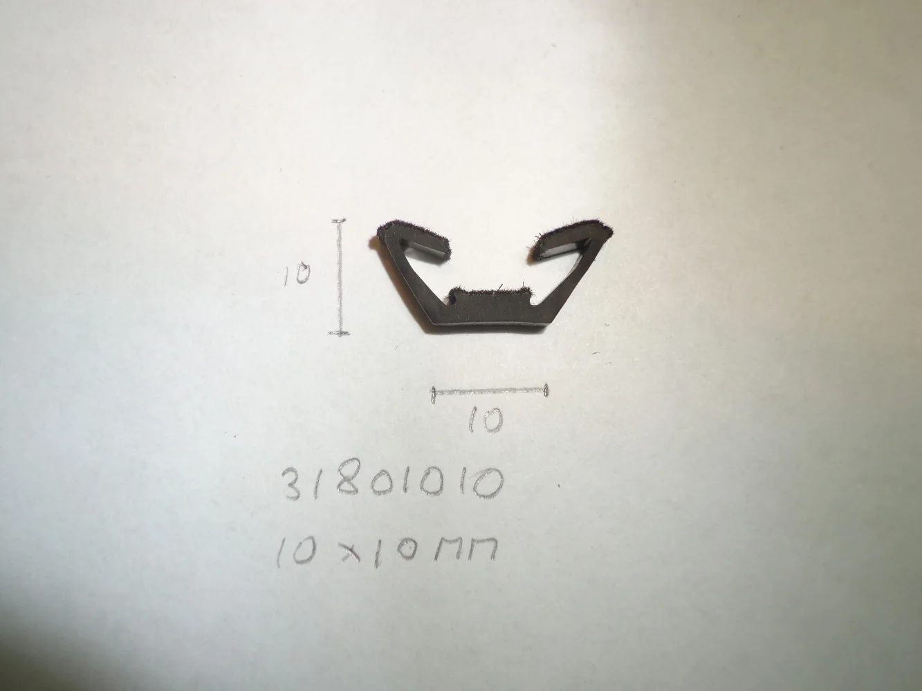Raamprofiel 10x10mm ruit 4- 5mm - Dsc07191 - 31801010