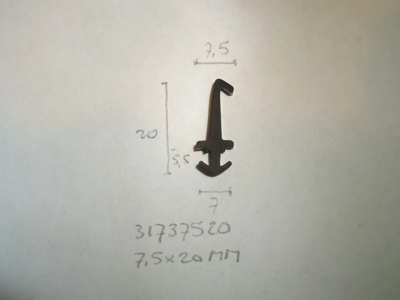 Kozijnprofiel 7.5x20mm voet 7mm - Dsc07269 - 31737520
