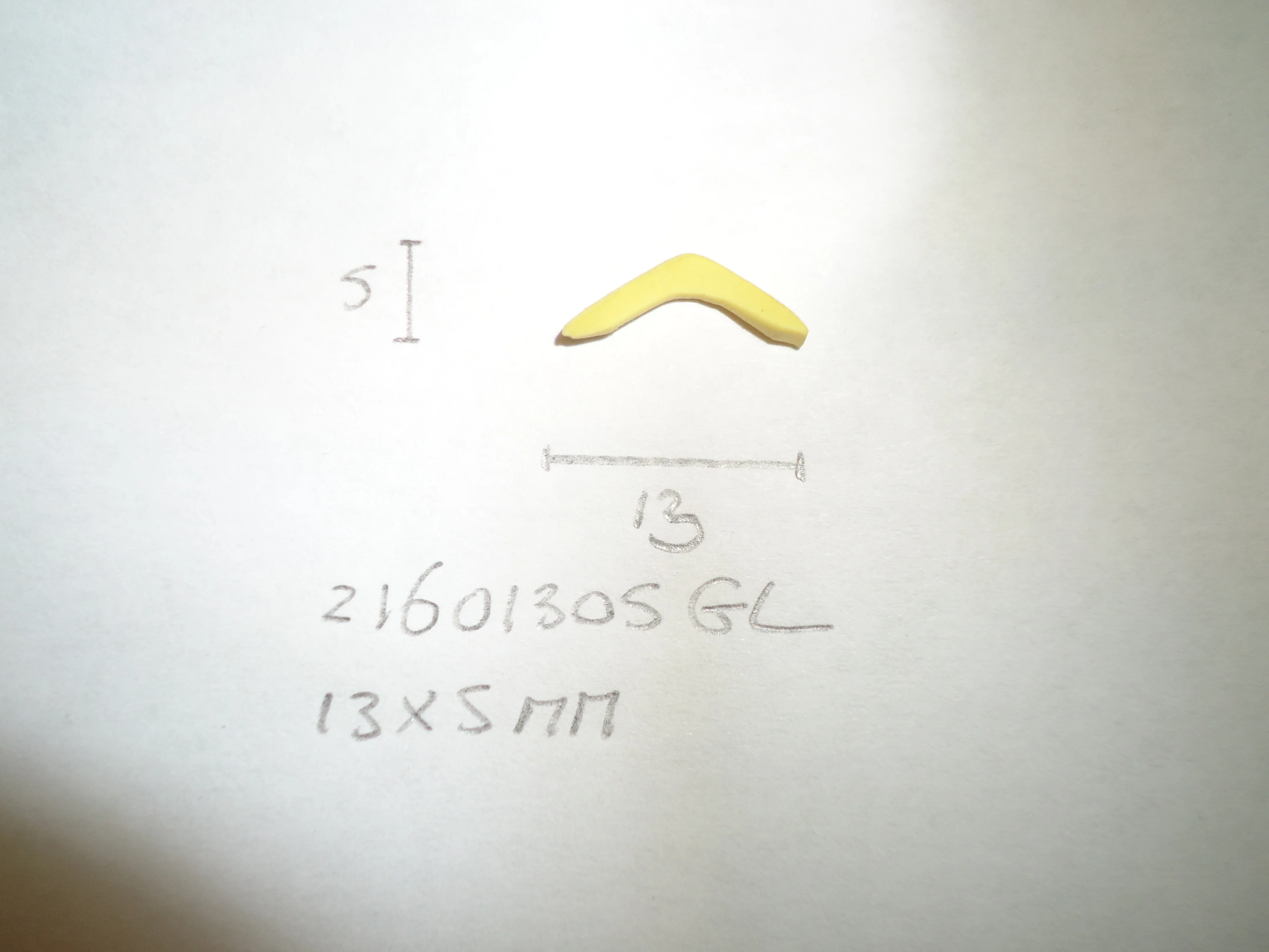 Inlegbies 13x5mm geel - Dsc07605 - 21601305GL