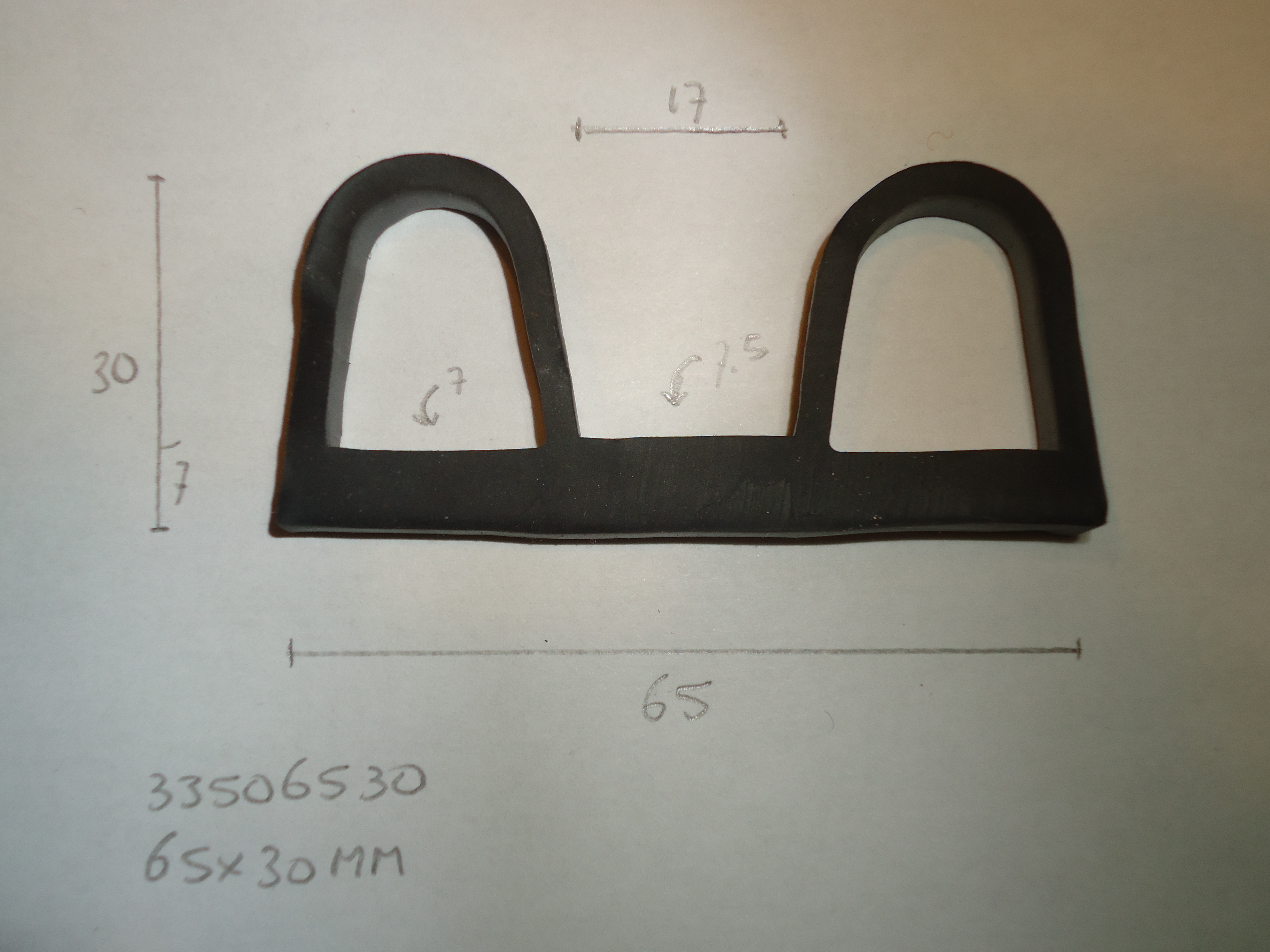 Dubbel kraalprofiel 65x30mm - Dsc07680 - 33506530
