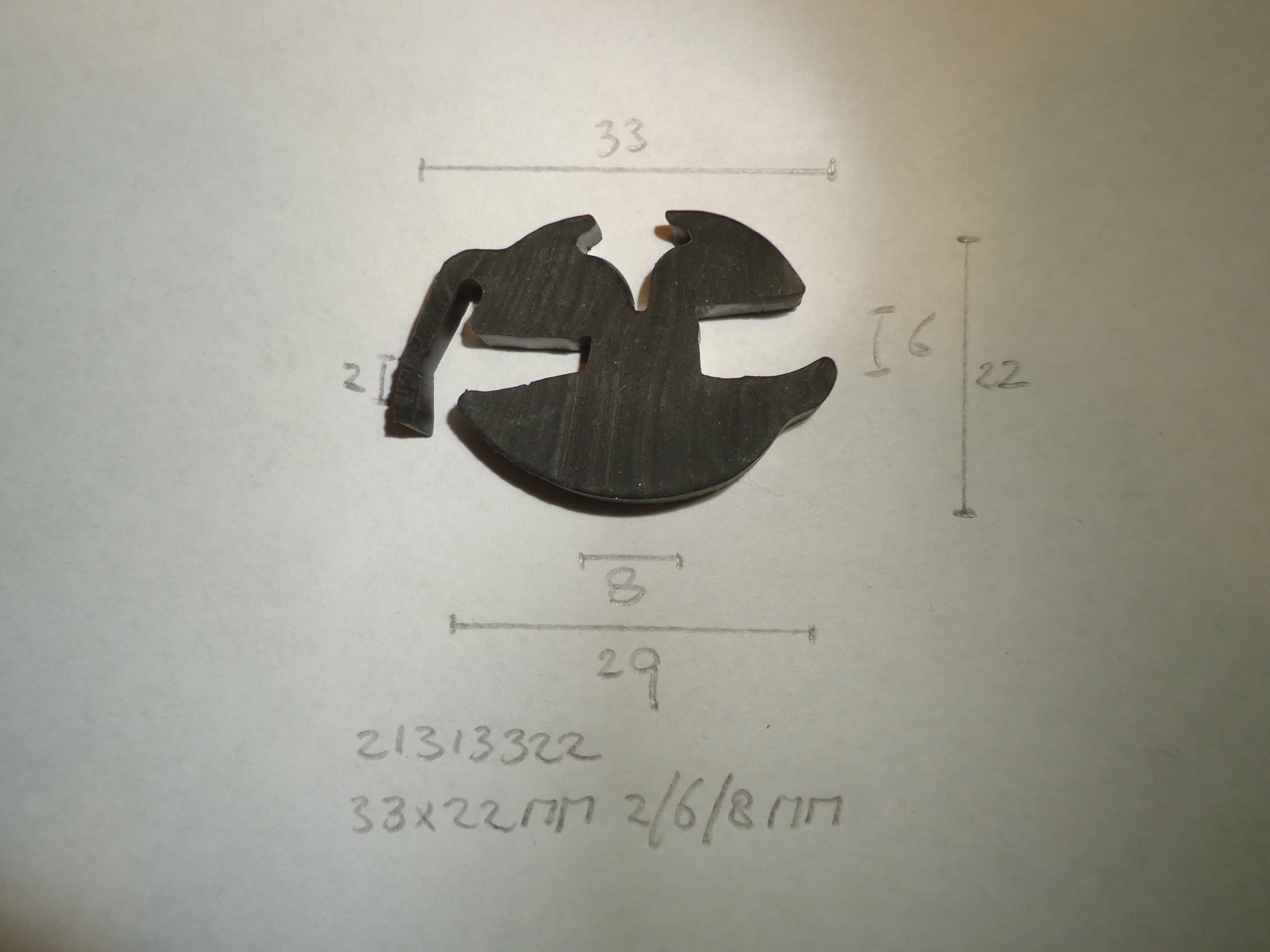 H- profiel 33x22mm 2/6/8mm - Dsc07745 - 21313322