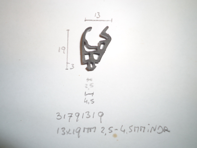 Kozijnrubber 13x19mm 2.5- 4.5mm indr - Dsc08335 - 31791319