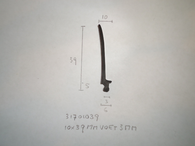 Kozijnrubber 10x39mm voet 3mm - Dsc09028 - 31701039